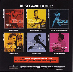 Elvis live - USA 2006 - Sony/BMG 82876872562 - Elvis Presley CD