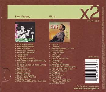 Elvis Presley x2 (Elvis Presley - Elvis) - Canada 2007 - Elvis Presley CD