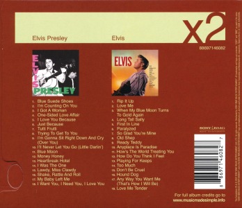 Elvis Presley x2 - Elvis Presley / Elvis - Sony BMG 88697146082 - EU 2007