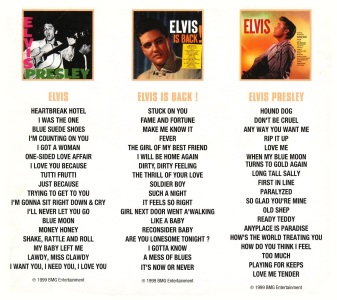 Elvis Presley 3 CD - France 2001 - BMG 74321 879892