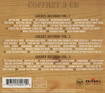 Elvis Presley 3 CD - France 1998 - BMG 74321589072 - Elvis Presley CD