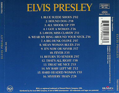Elvis Presley (Blue Suede Shoes) - France 1998 - BMG 74321 59086 2