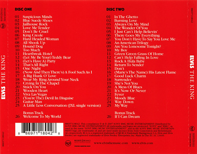 Elvis The King - EU 2011- Sony 88697 11805 2 - Elvis Presley CD