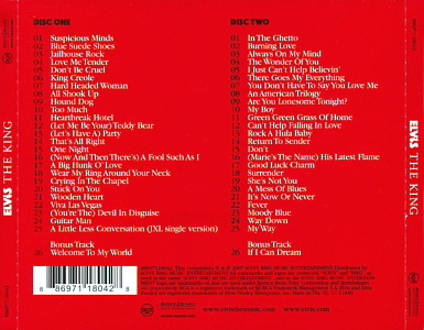 Elvis The King - EU 2009 - Sony/BMG 88697118042 - Elvis Presley CD