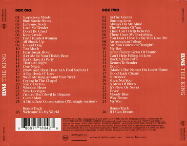 Elvis The King - Sony/BMG 88697118042 - EU (UK) 2007