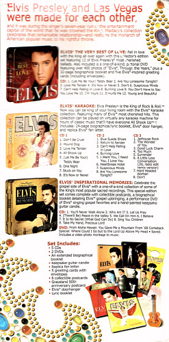 Elvis Through The Years Music Tins - Sony / Madacy 2008, Canada - Elvis Presley CD