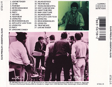 Essential Elvis - Canada 1988 - BMG 6738-2-R - Elvis Presley CD
