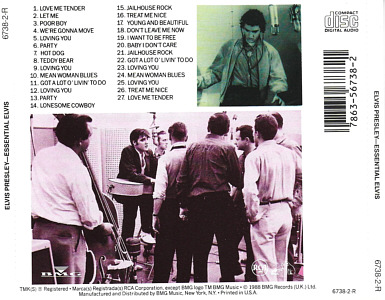 Essential Elvis - The First Movies- USA 1992 - BMG 6738-2-R Longbox - Elvis Presley CD