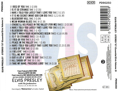 Stereo '57 (Essential Elvis, Vol. 2) - Germany 1994 - BMG PD90250 - Elvis Presley CD