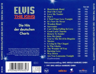 Elvis - The King - Die Hits der deutschen Charts - BMG PD 90583 - Germany 1994