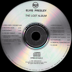 For The Asking - The Lost Album - Hong Kong 1991 - BMG 07863-61024-2 - Elvis Presley CD