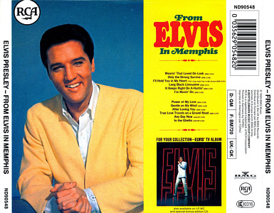 From Elvis In Memphis - Germany 1993 - BMG ND 90548