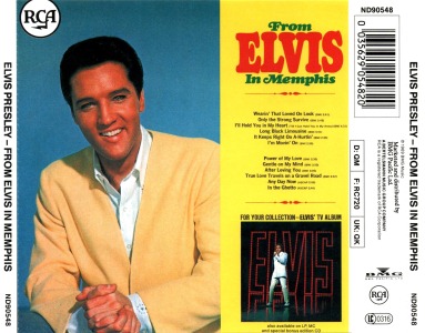 From Elvis In Memphis - Hong Kong 1993 - BMG ND 90548