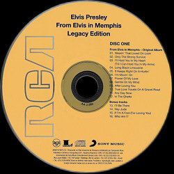 From Elvis In Memphis - 40th Anniversary Legacy Edition - Brazil 2009 - Elvis Presley CD