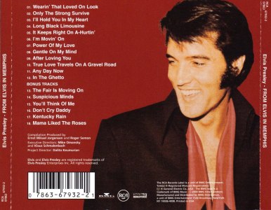 From Elvis In Memphis (remastered and bonus) - USA 2000 - BMG 07863 67932 2