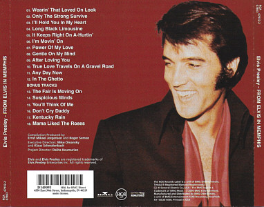 From Elvis In Memphis (remastered and bonus) - USA 2000 -BMG Direct 07863679322 / D145093 - Elvis Presley CD