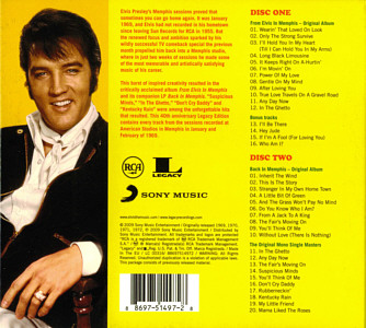 From Elvis In Memphis - 40th Anniversary Legacy Edition - Taiwan 2009 - Sony 88697 51497-2