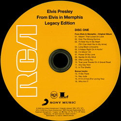 From Elvis In Memphis - 40th Anniversary Legacy Edition - Taiwan 2009 - Sony 88697 51497-2