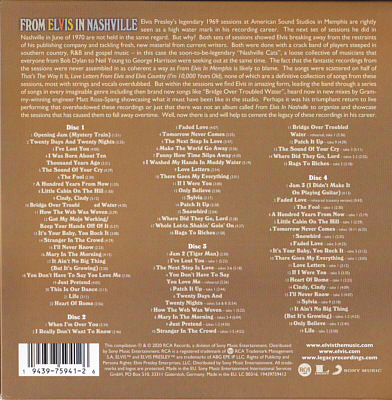 From Elvis In Nashville (50th Anniversary Celebration) - Sony Legacy 19439759412 - EU 2020 - Elvis Presley CD