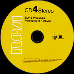 From Elvis In Nashville (50th Anniversary Celebration) - Sony Legacy 19439759412 - EU 2020 - Elvis Presley CD