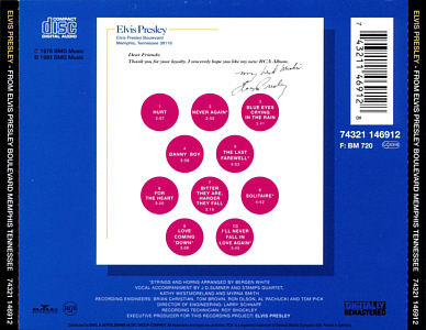 From Elvis Presley Boulevard, Memphis, Tennessee - Germany 1993 - BMG 74321 146912