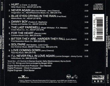 From Elvis Presley Boulevard, Memphis, Tennessee - USA 1988 - BMG 1506-2-R
