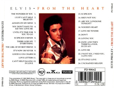 From The Heart - Australia 1994 - BMG PD 90642 - Elvis Presley CD