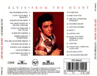 From The Heart - Germany 1993 - BMG PD 90642 - Elvis Presley CD
