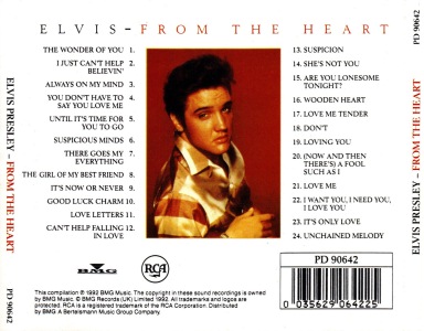 From The Heart - Indonesia 2000 - BMG PD 90642
