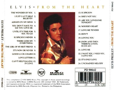 From The Heart - Philippines 2000 - BMG PD 90642