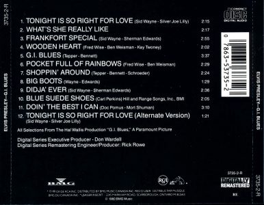 G.I. Blues - BMG 3735-2-R - Canada 1992
