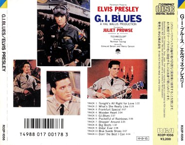 G.I. Blues - Japan 1986 - RCA R32P-1056 - Elvis Presley CD