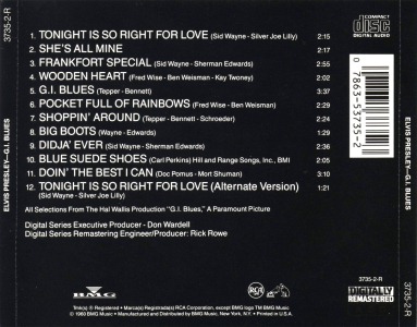 G.I. Blues - USA 1991 - BMG 3735-2-R - Elvis Presley CD