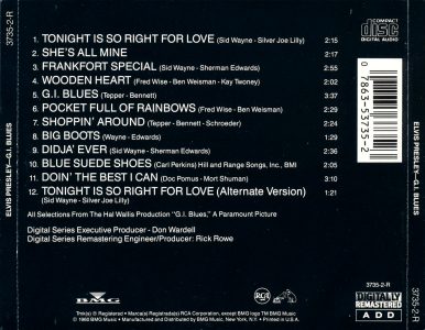 G.I. Blues - BMG 3735-2-R - 1st pressing - USA 1988