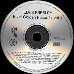 Elvis' Golden Records, Vol. 3 - Brazl 1994 - BMG 2765-2-R - Elvis Presley CD