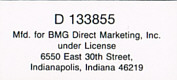 Elvis' Golden Records - USA  - Direct Marketing - BMG PCD1-5196