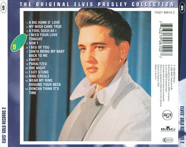 Elvis' Gold Records, Vol. 2 - - EU 1999 - BMG 74321 90610 2 - The Original Elvis Presley Collection - Elvis Presley CD