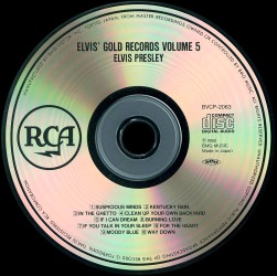 Elvis' Gold Records, Volume 5 - Japan 1992 - RCA BVCP 2063