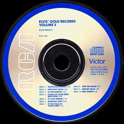 Elvis' Gold Records, Volume 5 - USA 1989 - PCD1-4941 - Elvis Presley CD