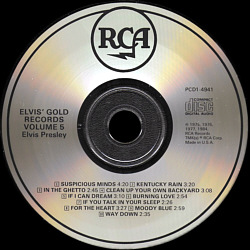 Elvis' Gold Records, Volume 5 - USA 1991 - PCD1-4941 - Elvis Presley CD