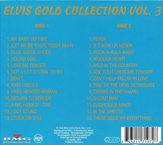 Elvis Gold Collection Vol. 3 - Austria (Germany) 1993 - BMG 74321 7197 2