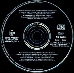 Elvis' Golden Records, Vol. 3 - Germany 1990 - BMG ND 82765