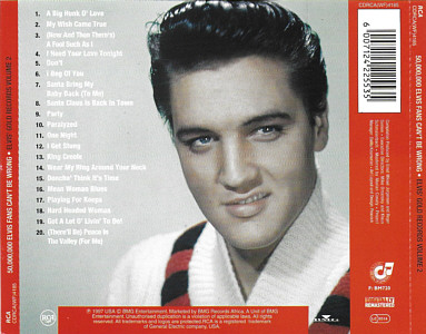 Elvis' Gold Records, Vol. 2 (remastered & bonus) - South-Africa 1997 - BMG CDRCA(WF)4185 - Elvis Presley CD