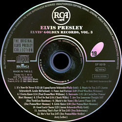 Elvis' Golden Records Vol. 3 - The Original Elvis Presley Collection Vol. 19 - EU 1999 - BMG 74321 906220 2 - Elvis Presley CD