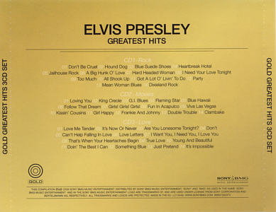 Gold - Greatest Hits (Tin Box) - Sony-BMG 8697282972 -  EU 2008 -  Elvis Presley CD