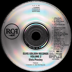 Elvis' Gold Records, Vol. 2 - Israel 1990 - BMG PD 89429