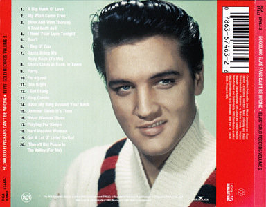 Elvis' Gold Records, Vol. 2 (remastered & bonus) - USA 2002 - BMG 07863 67463-2 - Elvis Presley CD