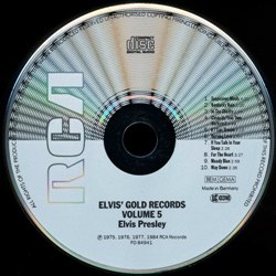 Elvis' Gold Records, Volume 5 - Germany 1984 - PD 84941