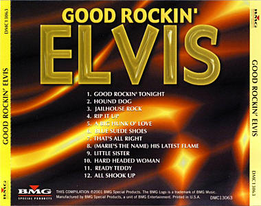 Good Rockin' Elvis - USA 2001 - BMG DMC 13063 - Elvis Presley CD -