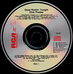 Disc 1 - Good Rockin' Tonight - USA 1988 - (diff. front & back cover) - BMG SVC2-0824